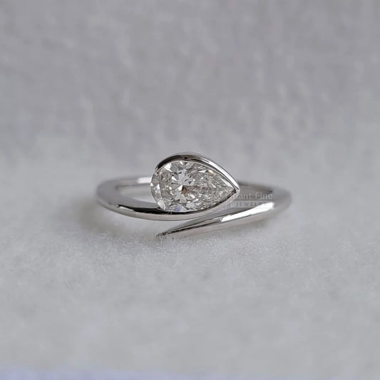 pear diamond ring