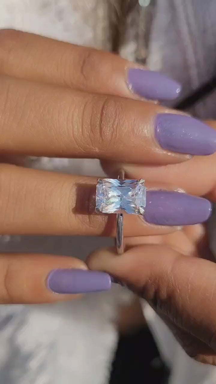 Radiant Cut Engagement Ring