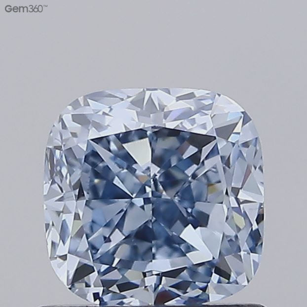 Fancy Vivid Blue Cushion Lab Diamond
