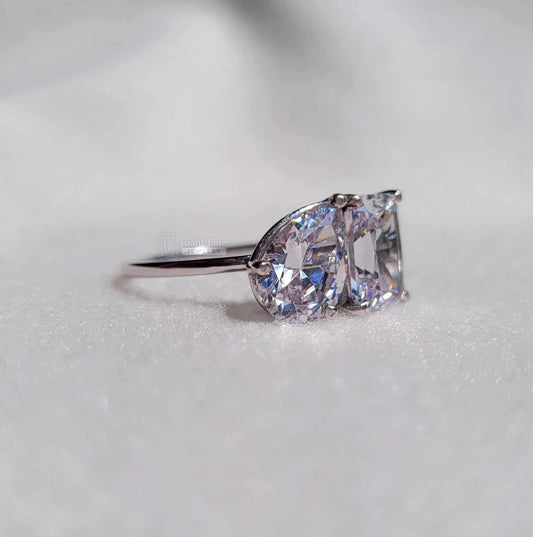 Radiant & Teardrop Moissanite - Riant Fine Jewelry LLC