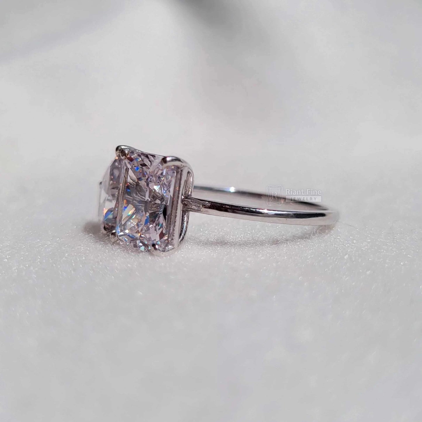 Radiant & Teardrop Moissanite - Riant Fine Jewelry LLC