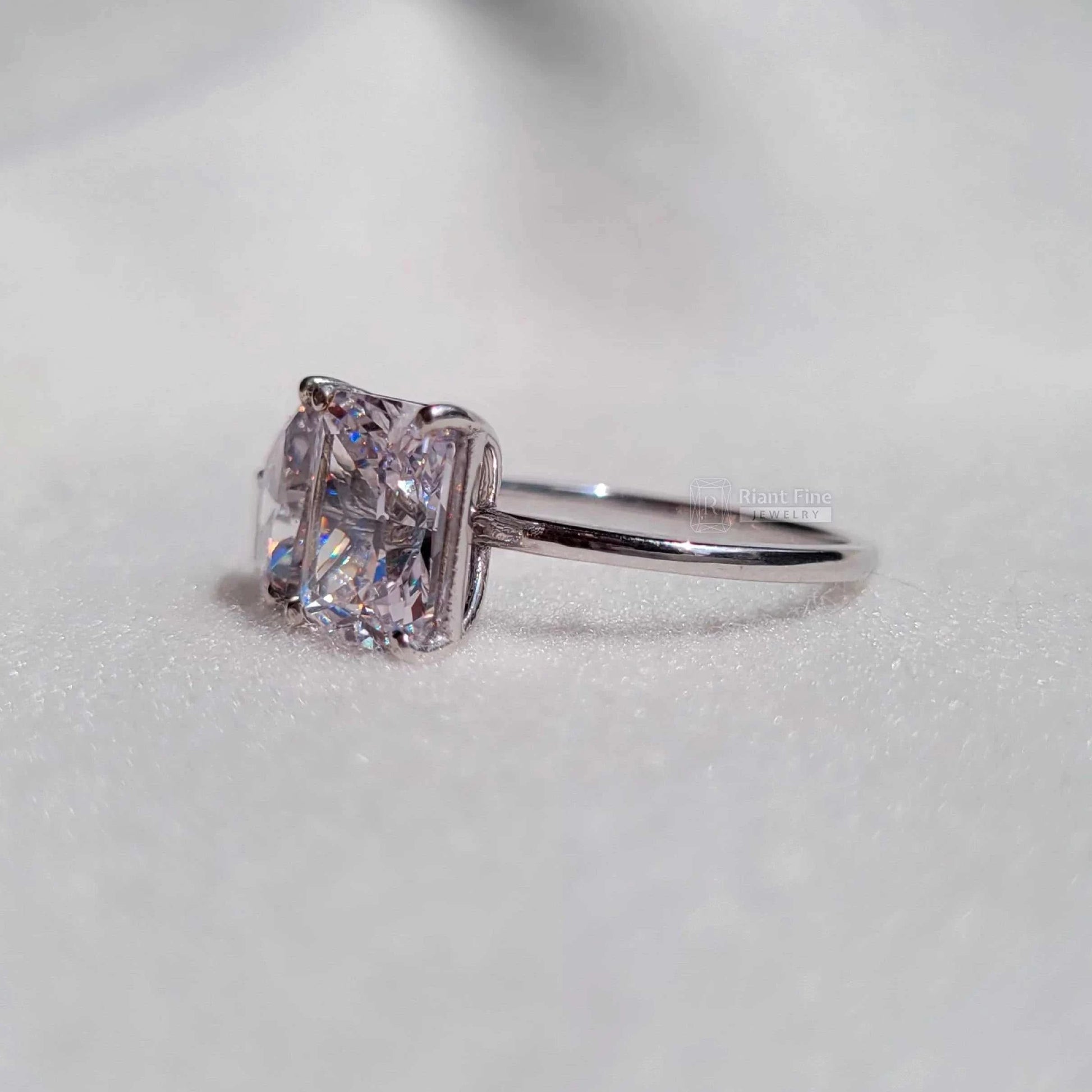 Radiant & Teardrop Moissanite - Riant Fine Jewelry LLC
