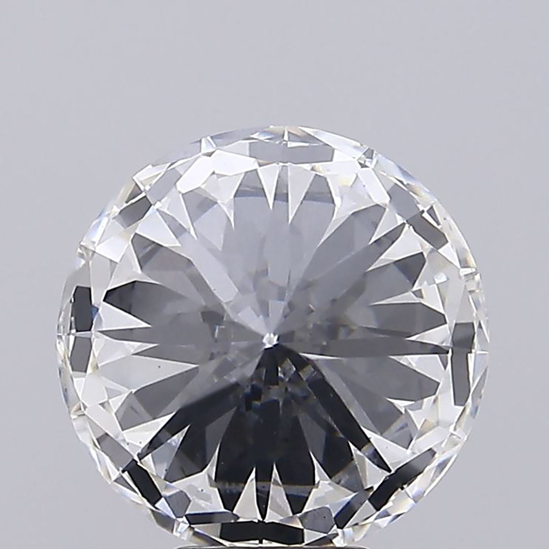 Round Cut Lab Grown Diamond Back View