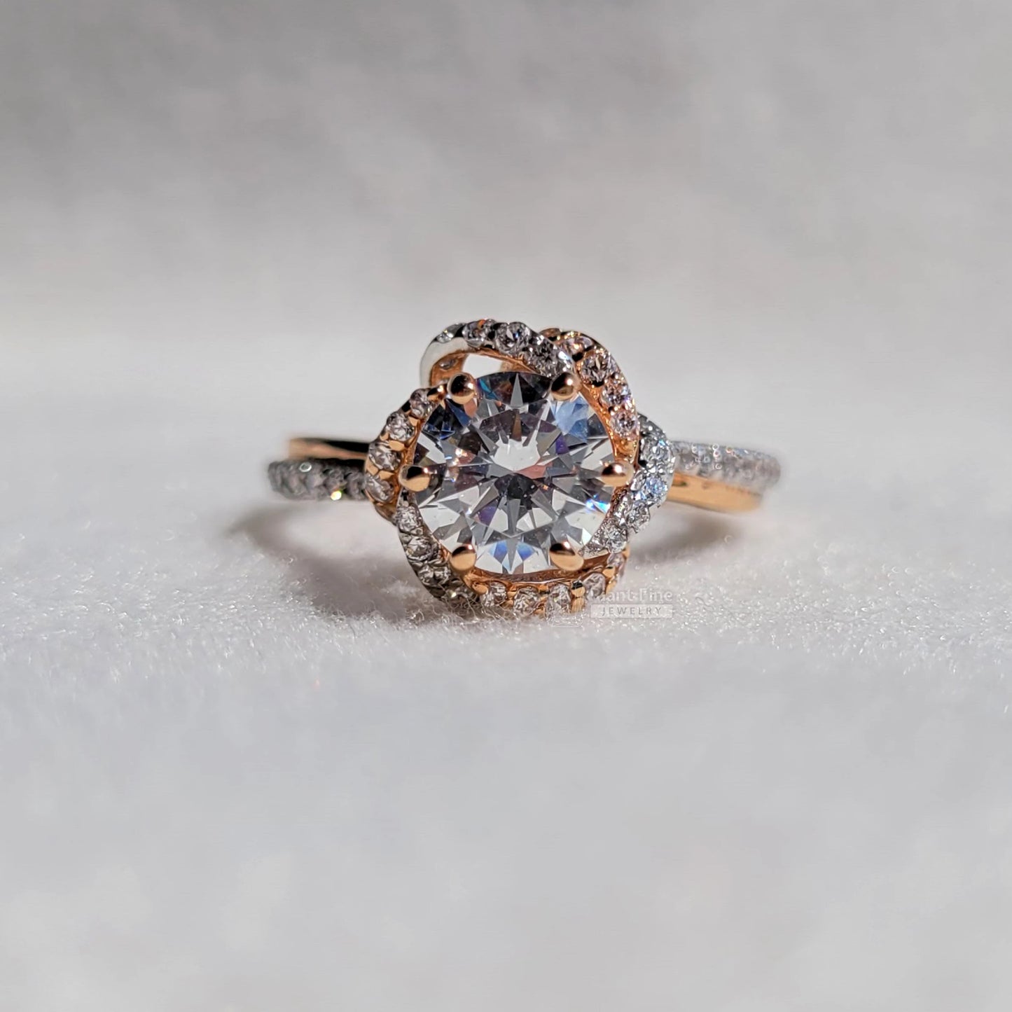 floral engagement rings for women