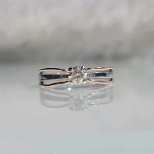 Round Cut Lab Grown Diamond Solitaire Engagement Ring