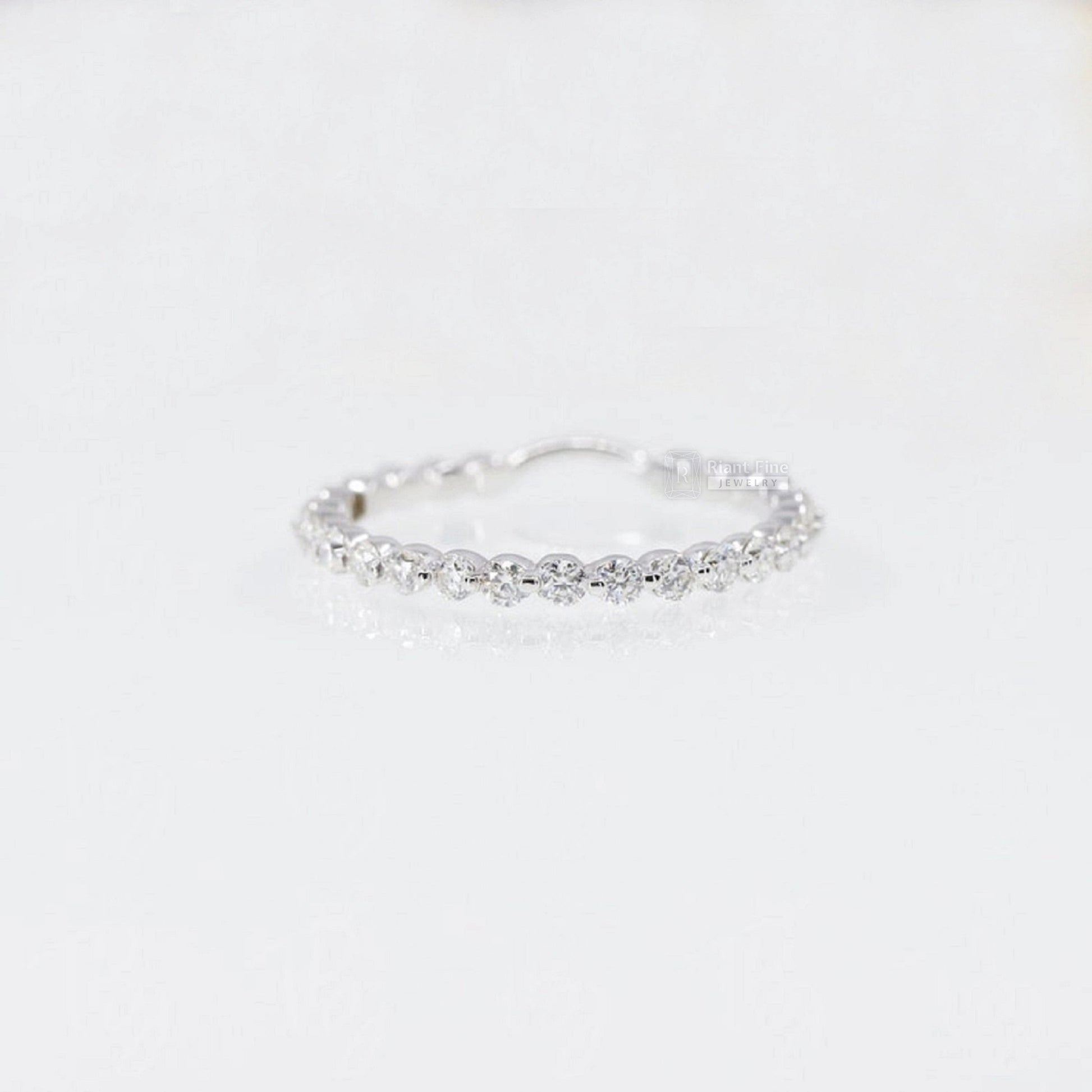 Round Diamond Enhancer Wedding Band in White Gold - Riant Fine Jewelry LLC