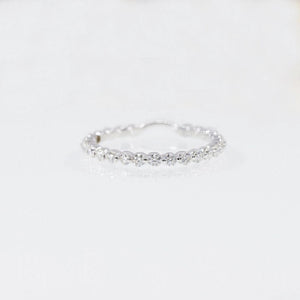 Round Diamond Enhancer Wedding Band in White Gold