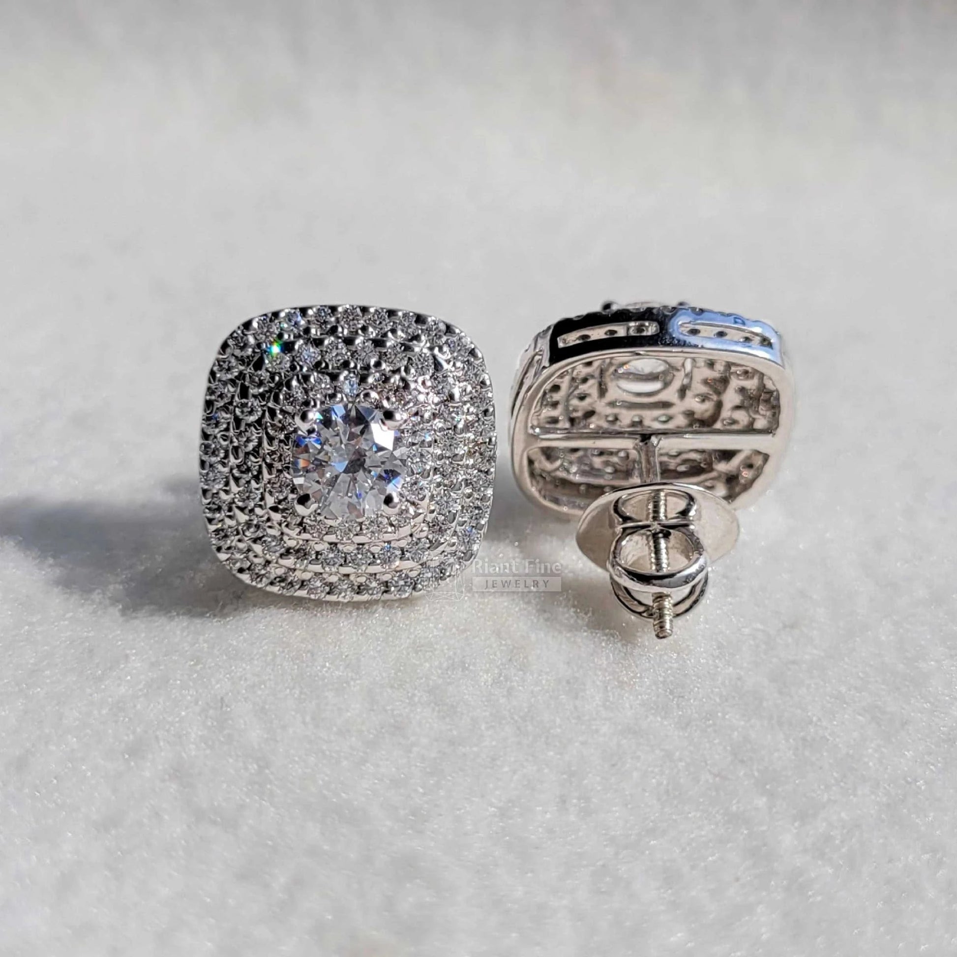 certified lab grown diamond earrings