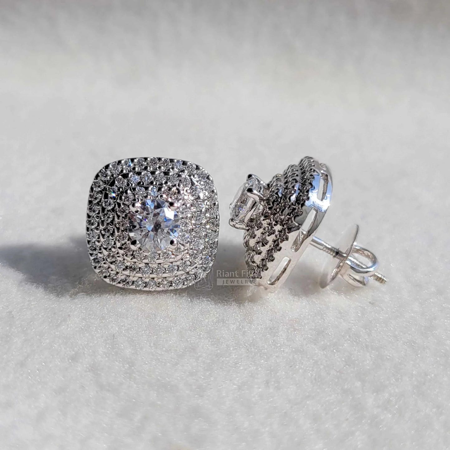 square stud earrings for women
