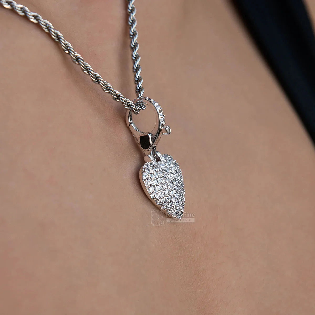 Dainty Heart Moissanite Necklace