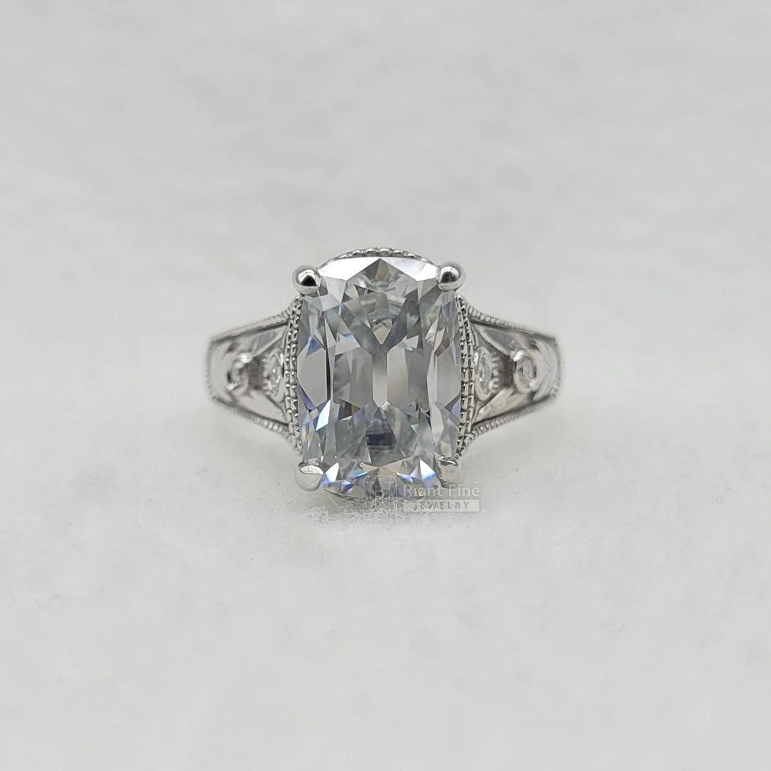 Taylor Swift Engagement Ring Elongated Cushion Cut Diamond - Riant Fine Jewelry