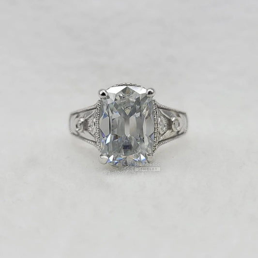 Taylor Swift Engagement Ring Elongated Cushion Cut Diamond - Riant Fine Jewelry