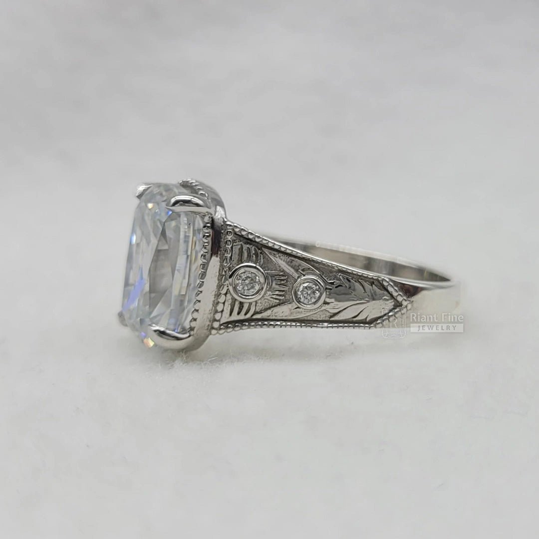 Taylor Swift Engagement Ring Elongated Cushion Cut Diamond - Riant Fine Jewelry