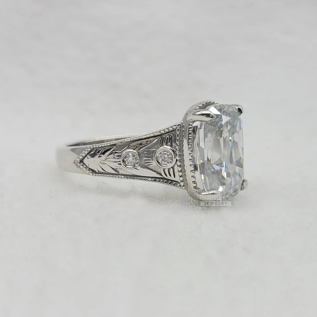 Taylor Swift Engagement Ring Elongated Cushion Cut Diamond - Riant Fine Jewelry