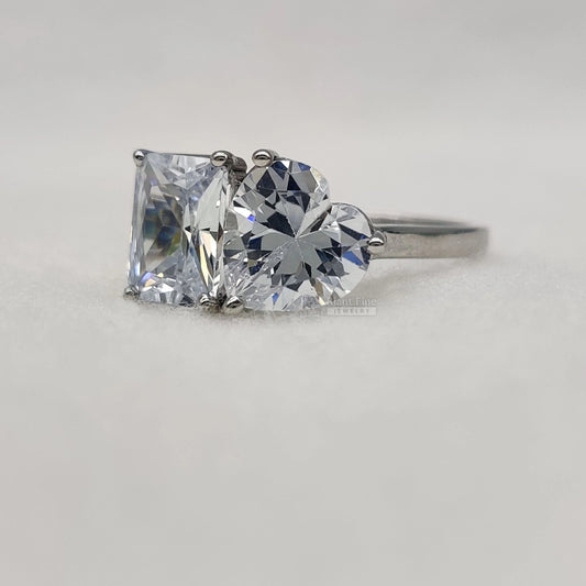 Toi Et Moi Lab Grown Diamond Wedding Ring in 14K Gold - Riant Fine Jewelry LLC