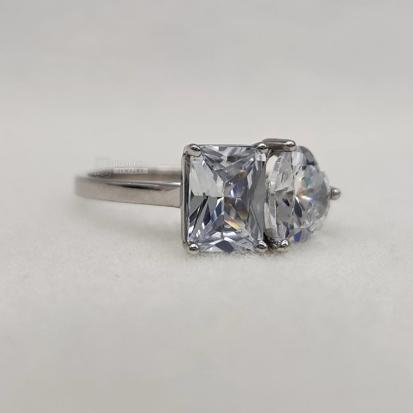 Toi Et Moi Lab Grown Diamond Wedding Ring in 14K Gold - Riant Fine Jewelry LLC