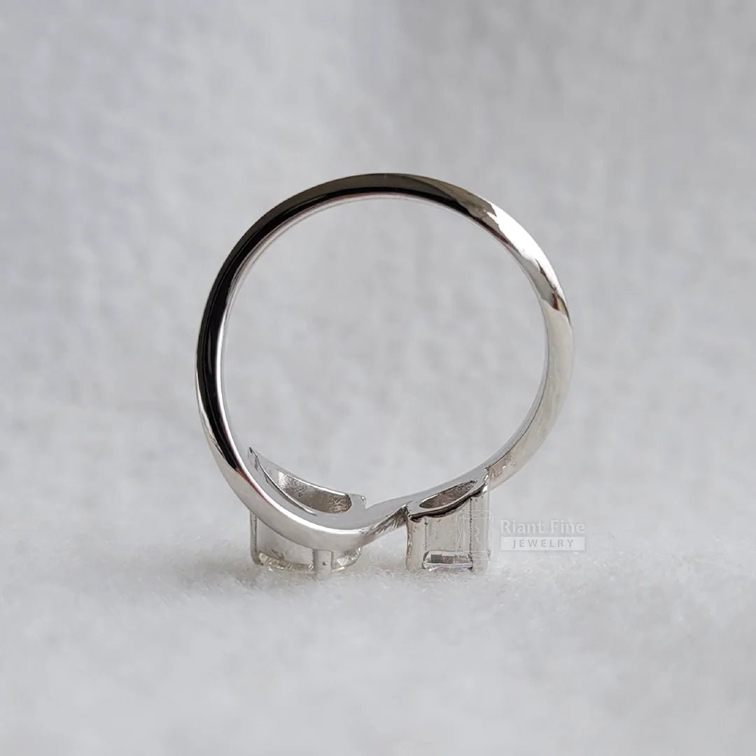 Toi Et Moi Pear & Round Lab Diamond Promise Ring - Riant Fine Jewelry LLC