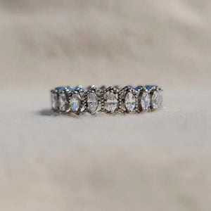 Vintage Full Eternity Marquise Diamond Wedding Band