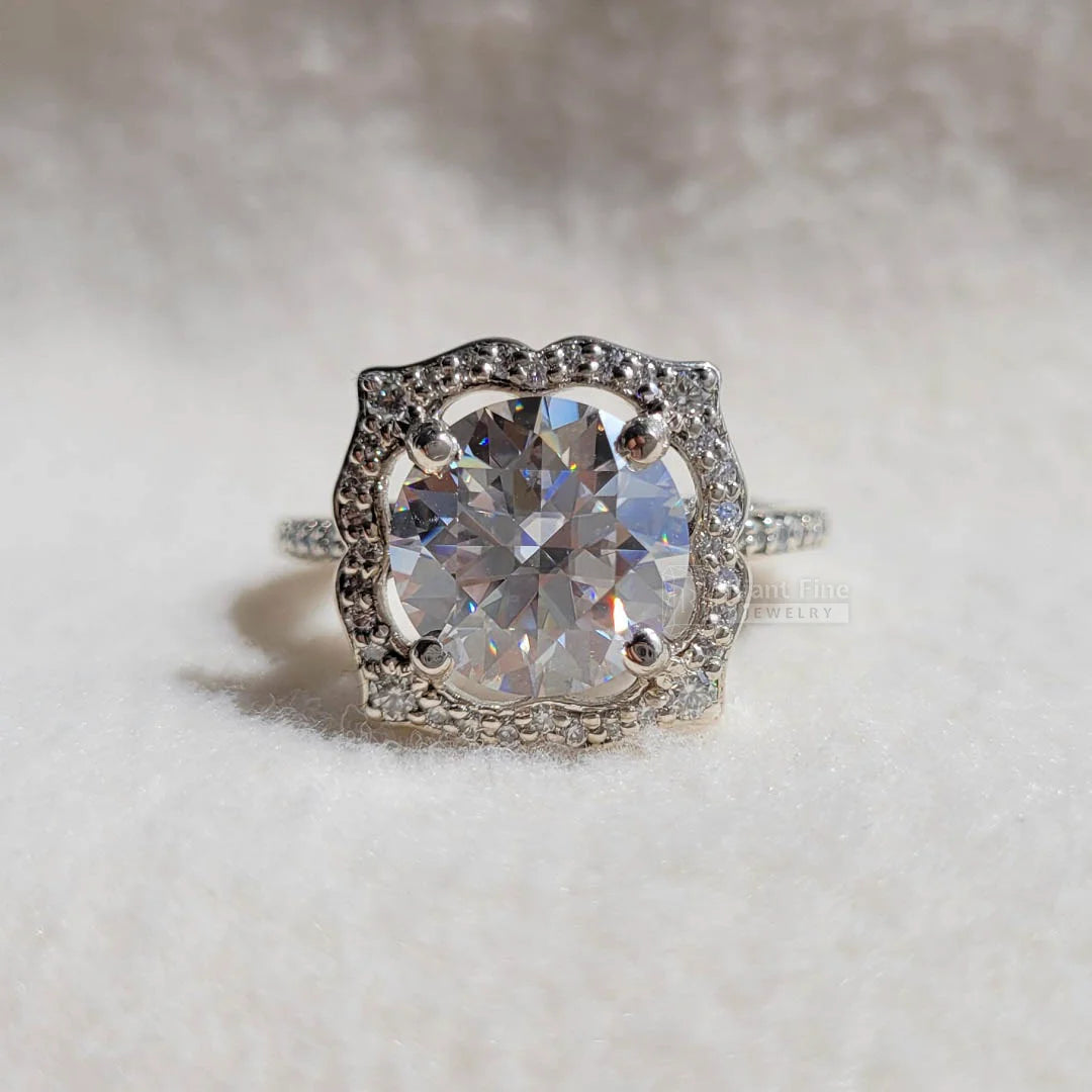 Moissanite Engagement Ring