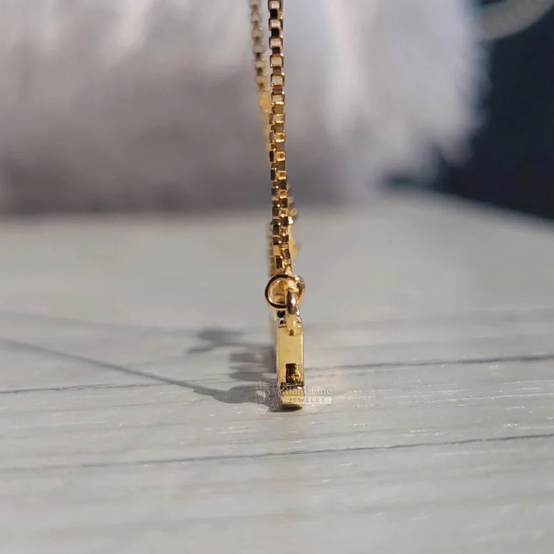 Yana Initial Diamond Pendant with Lab Grown Diamonds - Riant Fine Jewelry LLC