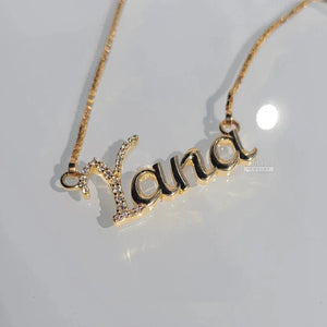 Yana Initial Diamond Pendant with Lab Grown Diamonds