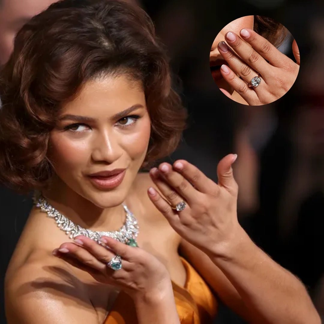 Zendaya Engagement Ring 5.02 Ct Antique Cushion Cut - Riant Fine Jewelry